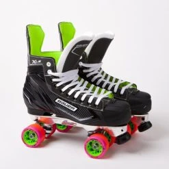 Bauer X-LS Quad Roller Skates - Custom - Sure-Grip Avanti Plate