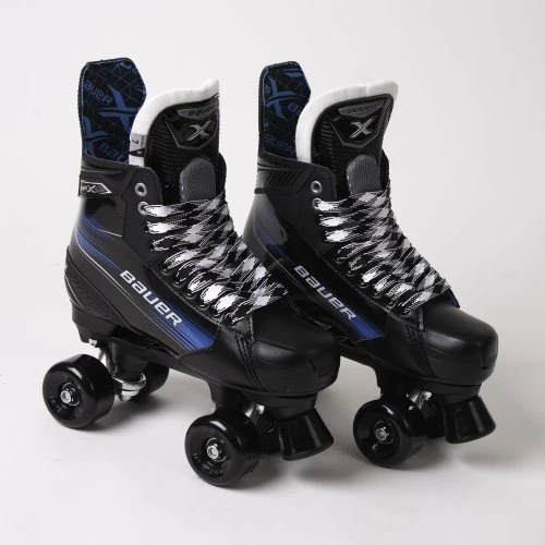 Bauer X Quad Roller Skates - Sims Street Snakes Wheels 3 Bauer X Quad Roller Skates - Sims Street Snakes Wheels