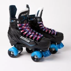 Bauer X-LP Quad Roller Skates - Sims Street Snakes Wheels