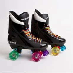 Ventro Pro Turbo Quad Roller Skates - Rainbow Ventro Wheels