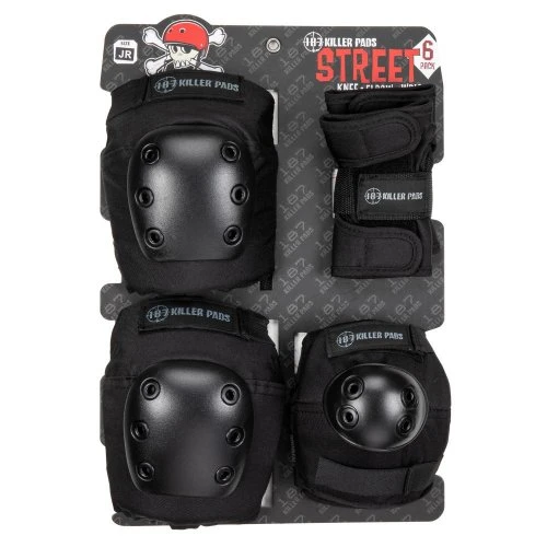 187 Killer Street Pack Knee/Elbow/Wrist Pad Set Junior 3 187 Killer Street Pack Knee/Elbow/Wrist Pad Set Junior