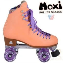 Moxi Beach Bunny Quad Roller Skates - Peach