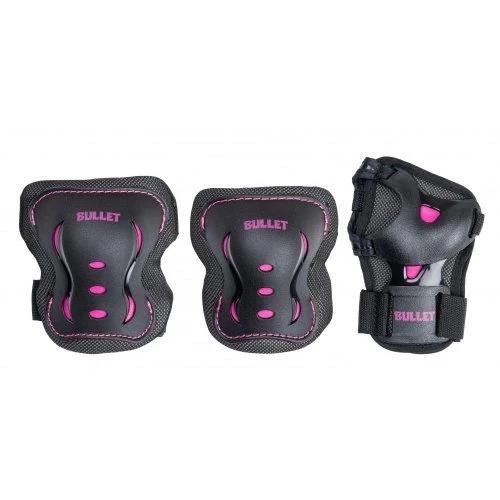 Bullet Blast V2 Junior Triple Pad Set - Black/Pink 3 Bullet Blast V2 Junior Triple Pad Set - Black/Pink