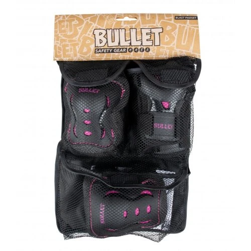 Bullet Blast V2 Junior Triple Pad Set - Black/Pink 4 Bullet Blast V2 Junior Triple Pad Set - Black/Pink - Image 2