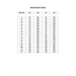 Bauer X-LS Quad Roller Skates - Ventro Wheels -Movement-Pulley Bauer20Size20Chart201 500x500 0