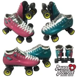 Custom Riedell Solaris Skates -Movement-Pulley Blue Pink Solaris 95590.1672865894