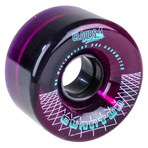Clouds Urethane Quantum Wheels (Pack Of 4) Clear Purple 3 Clouds Urethane Quantum Wheels (Pack Of 4) Clear Purple