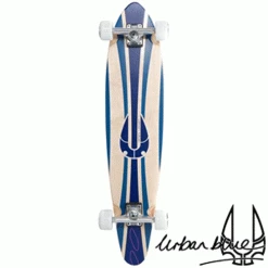 Urban Blue 38" Kicktail Longboard - Blue Icon, A5