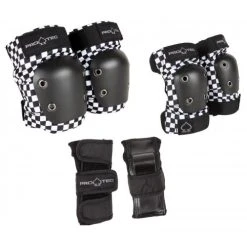 Pro-Tec PadSset Street Gear Junior 3 Pack Open Back - Checker