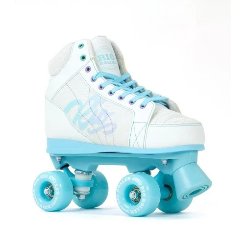 Rio Roller Lumina Quad Roller Skates - White/Blue 3 Rio Roller Lumina Quad Roller Skates - White/Blue