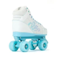 Rio Roller Lumina Quad Roller Skates - White/Blue - Script Bag Package -Movement-Pulley RIO24020RIO24520Rio20Roller20Lumina20WhiteBlue20Rear 500x500 0