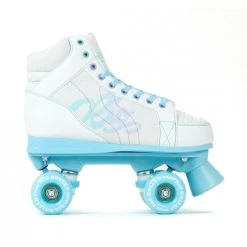 Rio Roller Lumina Quad Roller Skates - White/Blue - Script Bag Package -Movement-Pulley RIO24020RIO24520Rio20Roller20Lumina20WhiteBlue20Side 500x500 0