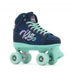 Rio Roller Lumina Quad Roller Skates - Navy/Green