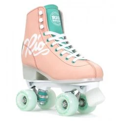 Rio Roller Script Quad Peach/Green Skates With Matching Bag -Movement-Pulley RIO27020Rio20Roller20Script20Peach20Green20Main 500x500 0