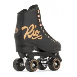 Rio Roller Quad Roller Skates - Rose Black With Bag Package -Movement-Pulley RIO36020Rio20Roller20Rose20Black20Rear 500x500 0