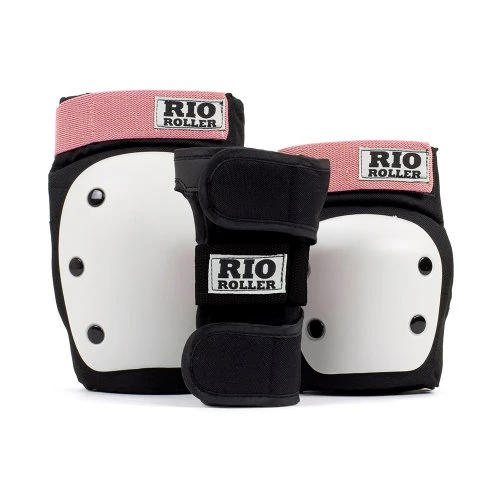 Rio Roller Triple Pad Set - Black/Rose 4 Rio Roller Triple Pad Set - Black/Rose - Image 2