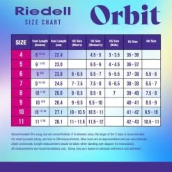 Riedell Outdoor Orbit Quad Roller Skates Orchid -Movement-Pulley Riedell UK Sizing Chart Roller Orbit Rev A July 2021 1280x1280 500x500 0