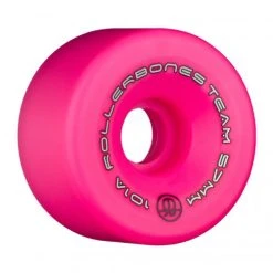 Rollerbones Quad Wheels Team Logo 57mm -Movement-Pulley Rollerbones Team Logo Wheel Pink Angled 57mm 101A 1280x1280 500x500 0