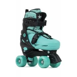 SFR Nebula Children's Adjustable Quad Roller Skates - Green