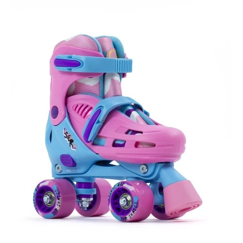 SFR Hurricane III Adjustable Quad Roller Skates Pink/Blue 3 SFR Hurricane III Adjustable Quad Roller Skates Pink/Blue