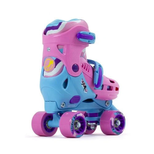 SFR Hurricane III Adjustable Quad Roller Skates Pink/Blue 5 SFR Hurricane III Adjustable Quad Roller Skates Pink/Blue - Image 3