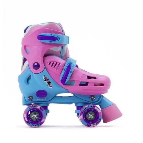 SFR Hurricane III Adjustable Quad Roller Skates Pink/Blue 4 SFR Hurricane III Adjustable Quad Roller Skates Pink/Blue - Image 2