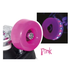 Rio Roller Light Up Flashing Wheels (Pack Of 4) -Movement-Pulley SFR178 RioLightUpWheelsLgeImgpink 500x500 0