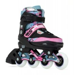 SFR Pixel Adjustable Inline Skates - Blue/Pink