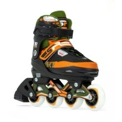 SFR Pixel Adjustable Inline Skates - Green/Orange - With Skate Bag -Movement-Pulley SFR58020SFR20Pixel20Adjustable20Inline20Skates20GreenOrange20Main 500x500 0 1 1