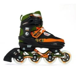 SFR Pixel Adjustable Inline Skates - Green/Orange - With Skate Bag -Movement-Pulley SFR58020SFR20Pixel20Adjustable20Inline20Skates20GreenOrange20Side 500x500 0 1 1