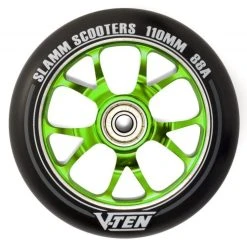 Slamm 110mm V-Ten II Wheel- Various Colours -Movement-Pulley SL58220Slamm20110mm20V Ten20II20Alloy20Core20Wheels20Green 500x500 0