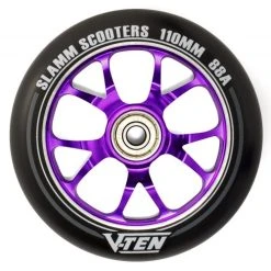 Slamm 110mm V-Ten II Wheel- Various Colours -Movement-Pulley SL58220Slamm20110mm20V Ten20II20Alloy20Core20Wheels20Purple 500x500 0