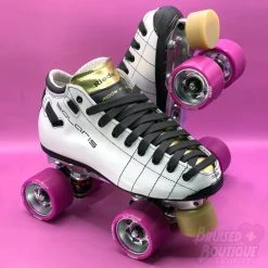 Custom Riedell Solaris Skates -Movement-Pulley Solaris Reactor Pro Custom White Gold 28729.1672866028