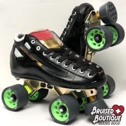 Custom Riedell Solaris Skates -Movement-Pulley Solaris Black Pink Gold 54411.1672866028