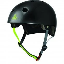 Triple Eight Triple 8 Brainsaver Helmet With EPS Liner - Black/Zest