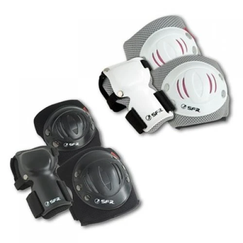 SFR Triple Pad Sets - Kids & Adults - White/Pink 4 SFR Triple Pad Sets - Kids & Adults - White/Pink - Image 2