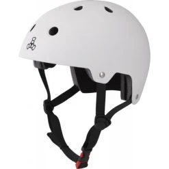 Triple Eight Triple 8 Brainsaver Matte Helmet With EPS Liner - White