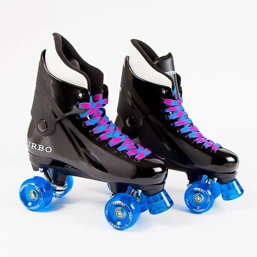 Ventro Pro Turbo Quad Roller Skates - Blue Pink 4 Ventro Pro Turbo Quad Roller Skates - Blue Pink - Image 2