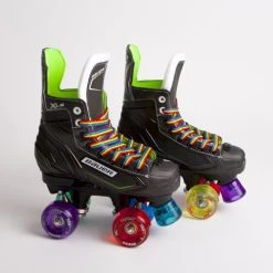 Bauer X-LS Quad Roller Skates - Ventro Wheels -Movement-Pulley XLS20JR20RAINBOW 500x500 0