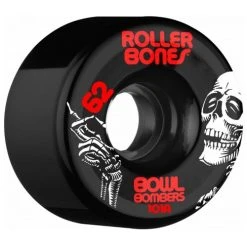 Rollerbones Quad Skate Wheels Bowl Bombers 101A62mm (Pack Of 8) -Movement-Pulley bowl206220black 500x500 0