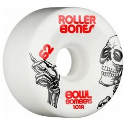 Rollerbones Quad Skate Wheels Bowl Bombers 101A62mm (Pack Of 8) -Movement-Pulley bowl206220white 500x500 0