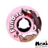 Moxi Fundae Roller Skate Wheels - Bubble Gum 57mm 92a (Pack Of 4) -Movement-Pulley fundae20bubble20gum201 500x500 0