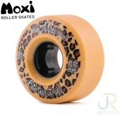 Moxi Trick Park Wheels Tan/Cream Leopard 55mm 97a (Pack Of 4)