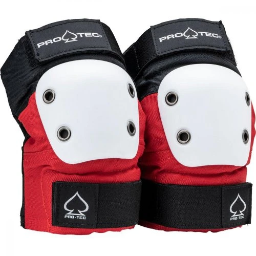 Pro-Tec Pad Set Street Gear Junior 3 Pack Open Back - Red/White/Black 4 Pro-Tec Pad Set Street Gear Junior 3 Pack Open Back - Red/White/Black - Image 2