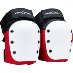 Pro-Tec Street Knee Pads Open Back Red/White/Black - Youth