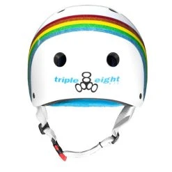Triple 8 Cert Sweatsaver Helmet - Rainbow Sparkle White -Movement-Pulley rainbow20sparkle203 500x500 0