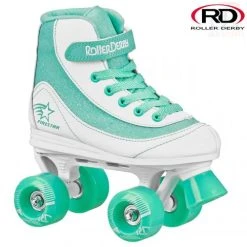 Roller Derby FireStar V2 Quad Roller Skates - White Teal