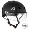 S1 Lifer Helmet With Visor - Black Glitter -Movement-Pulley s1 helemt visor glitter 500x500 0