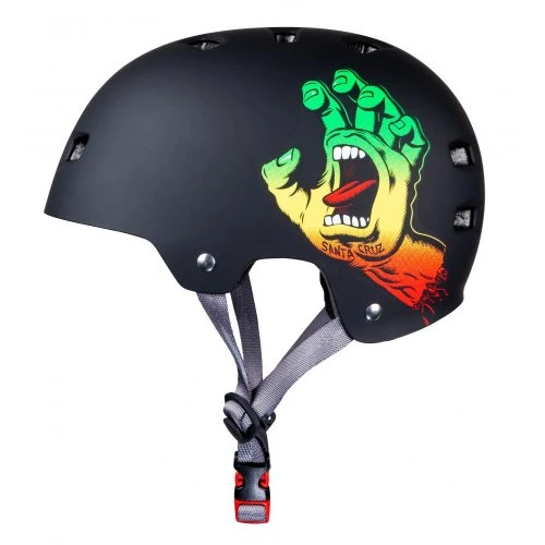 Bullet X Santa Cruz Helmet - Screaming Hand Rasta 5 Bullet X Santa Cruz Helmet - Screaming Hand Rasta - Image 3