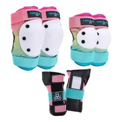 Triple Eight Triple 8 Saver Series 3 Pack Safety Pads Knee Elbow Wrist - Shaved Ice - Junior